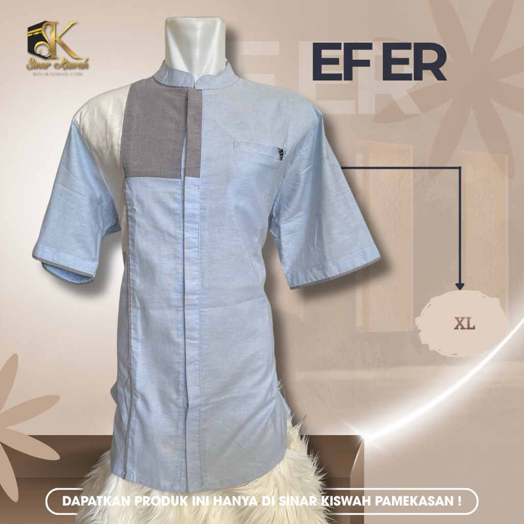 BAJU KOKO EFER LENGAN PENDEK