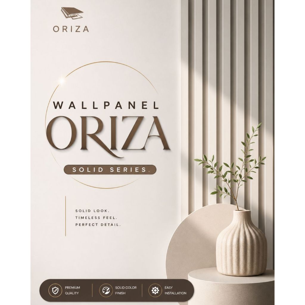 WALLPANEL ORIZA SOLID SERIES PVC | WallPanel Motif Kayu | Dekorasi interior Motif Kayu | Dekorasi El