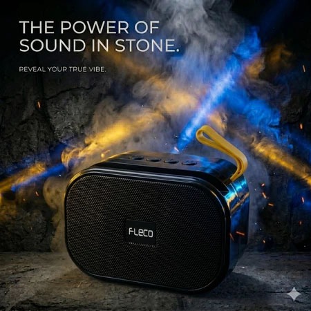 Speaker Portable Wireless FLECO F-301 KL / Speaker Bluetooth Suara X-Bass / model baru