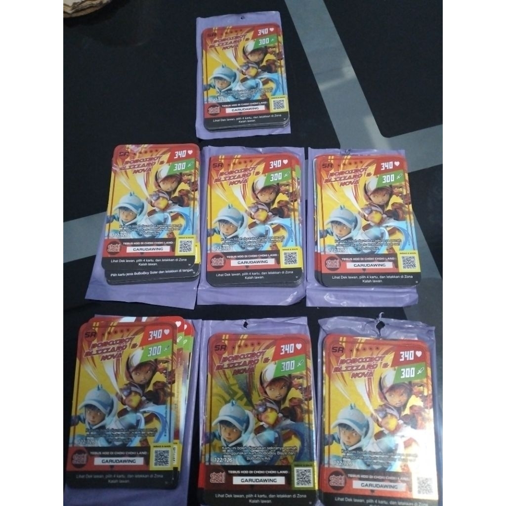 Monsta Galaxy Card Boboiboy Choki Choki Batch 2 SR Boboiboy Nova n Blizzard