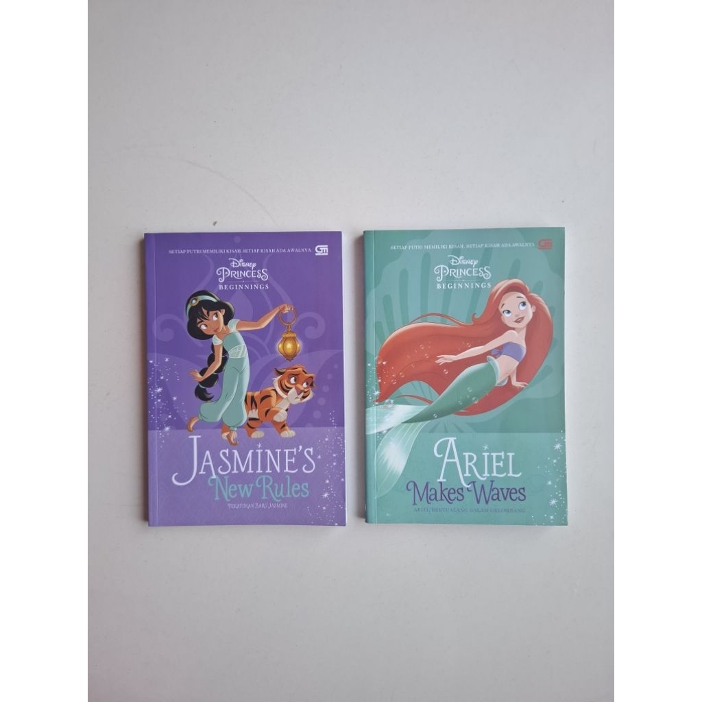 [preloved] buku cerita disney princess jasmine dan ariel