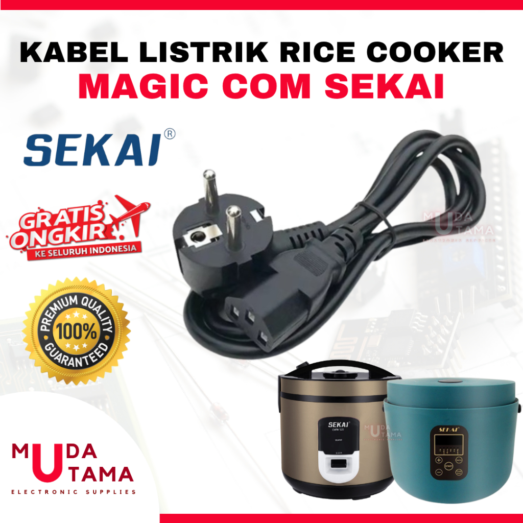 Kabel Rice Cooker MagicCom SEKAI | Cok Kabel MagicCom SEKAI | Kabel Listrik Magic Com SEKAI | Kabel 