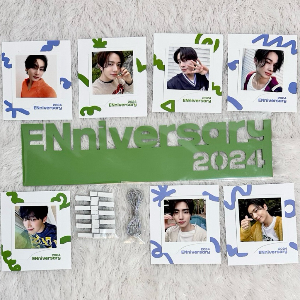 PHOTOCARD POLAROID ENniversary ENHYPEN 2024 NSTAN PHOTO GARLAND ANNIVERSARY