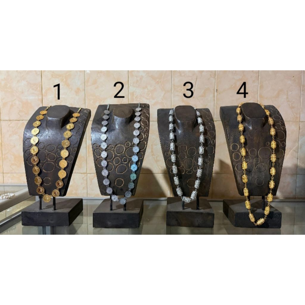 Kalung perak asli sepuhan emas premium