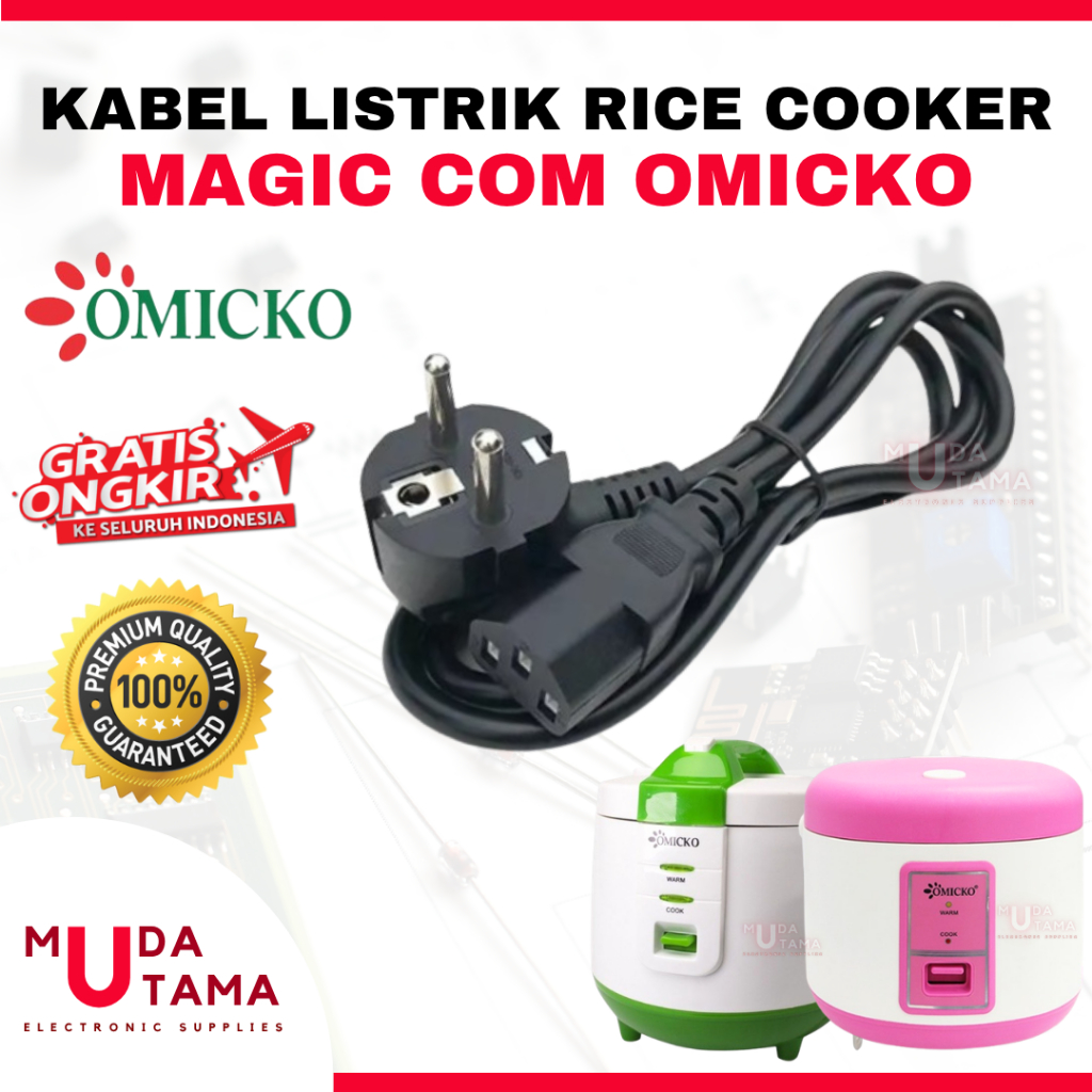 Kabel Rice Cooker MagicCom OMICKO | Cok Kabel MagicCom OMICKO | Kabel Listrik Magic Com OMICKO | Kab