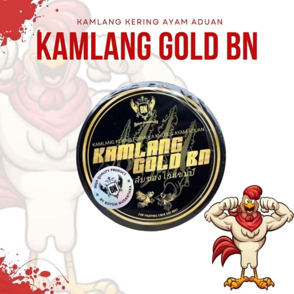 KAMLANG GOLD BN Kamlang kering jamu vitamin ayam aduan obat luka dalam sakit kuning tarung adu agr..