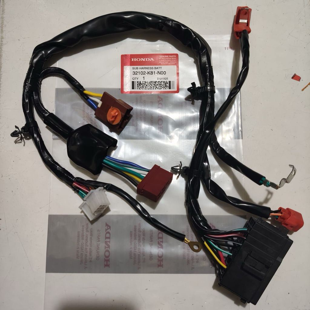 32102-K81-N00 SUB HARNESS BATTERY Kabel baterai kabel aki beat fi ESP 2016-2020 beat esp 32102K81N00