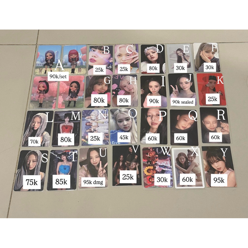 (BUY 5 GET 1) OFFICIAL PHOTOCARD BLACKPINK LISA JENNIE ROSE JISOO OFFICIAL RUBY ROSIE AMORTAGE HYLT 