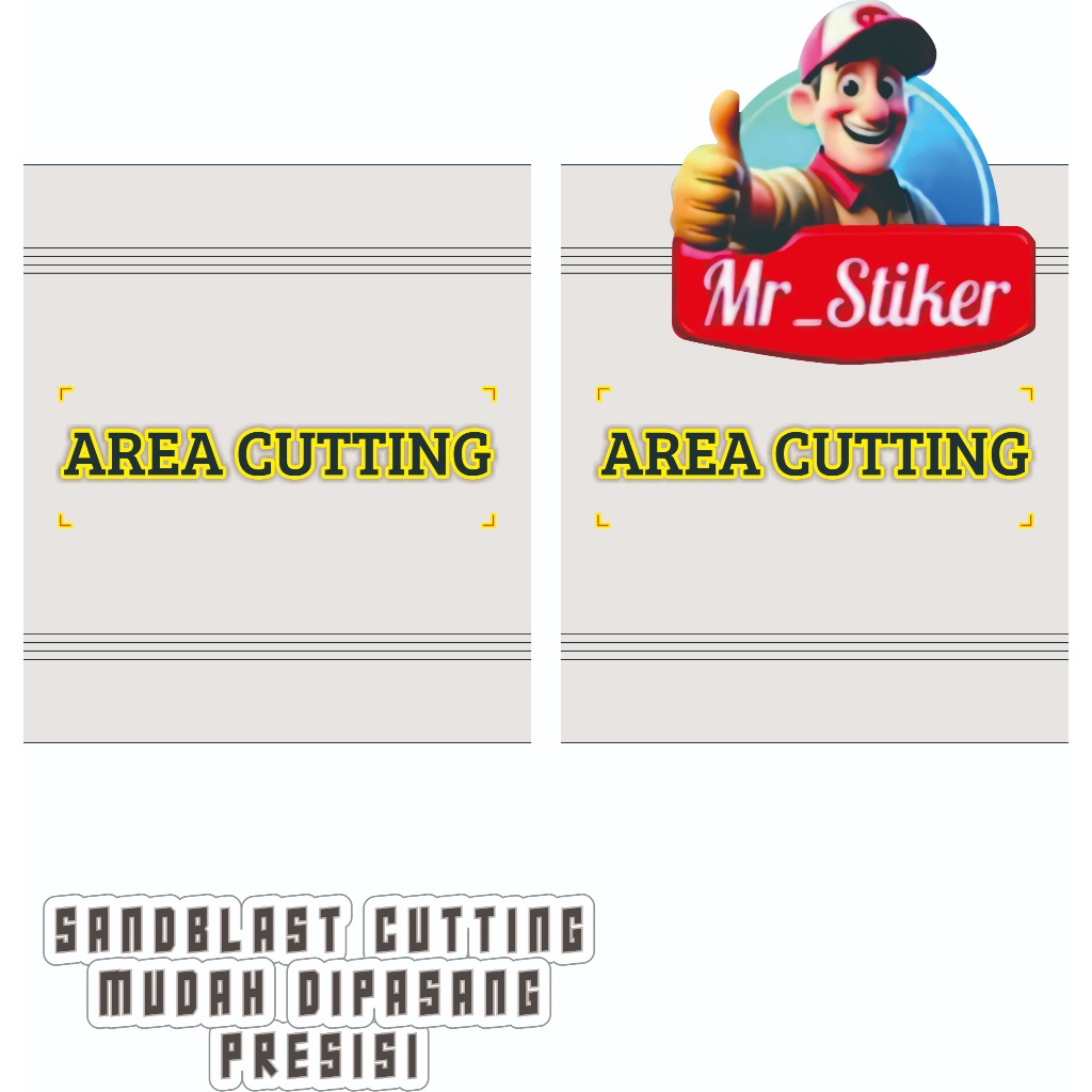 CUTTING SANDBLAST / STIKER SATUAN KECIL MAUPUN BESAR. LOGO KANTOR / SUNBLAST CUTTING / SUNBLAST CUST