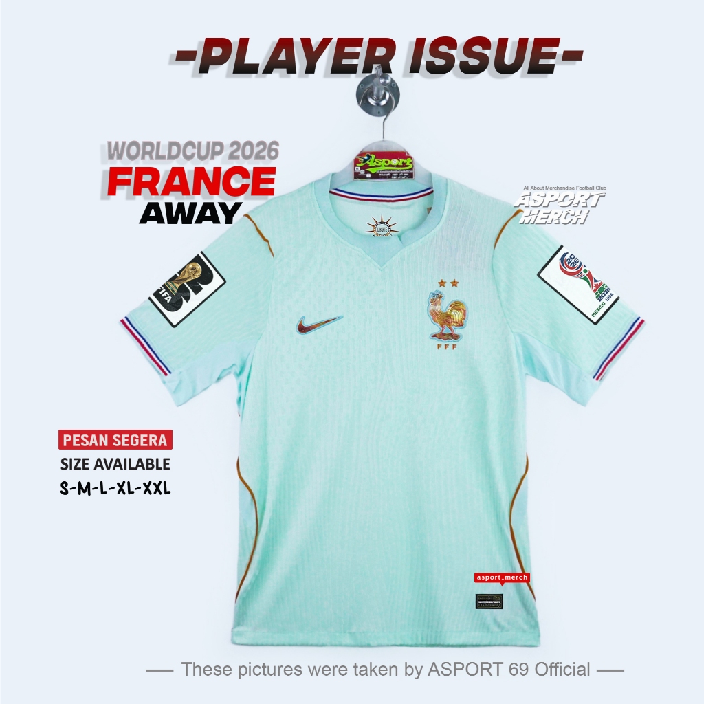 JERSEY PLAYER ISSUE PRANCIS AWAY 2026 world cup PI PILDUN FRANCE AWAY 26
