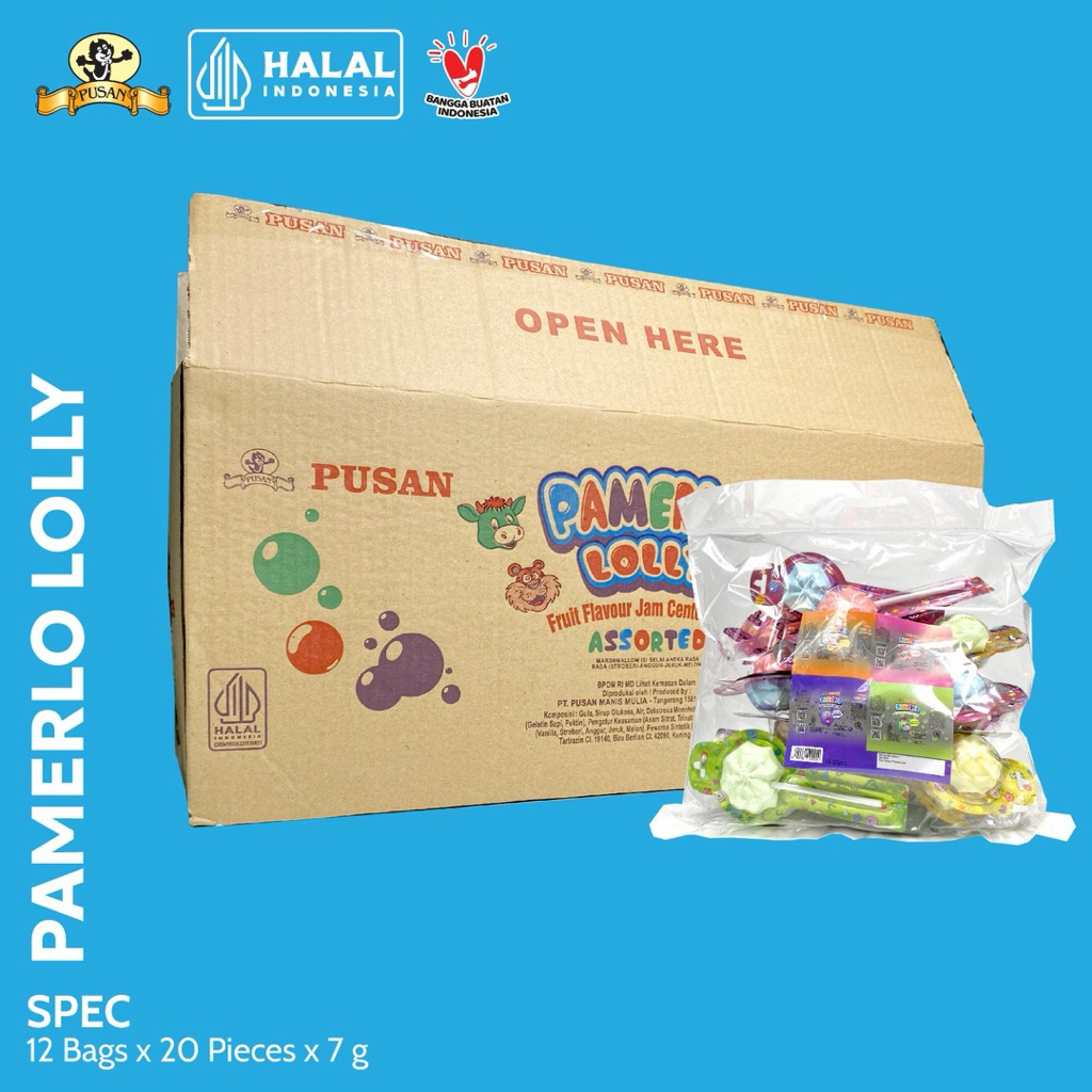 PUSAN PAMERLO LOLLY 140gr ISI 20pcs