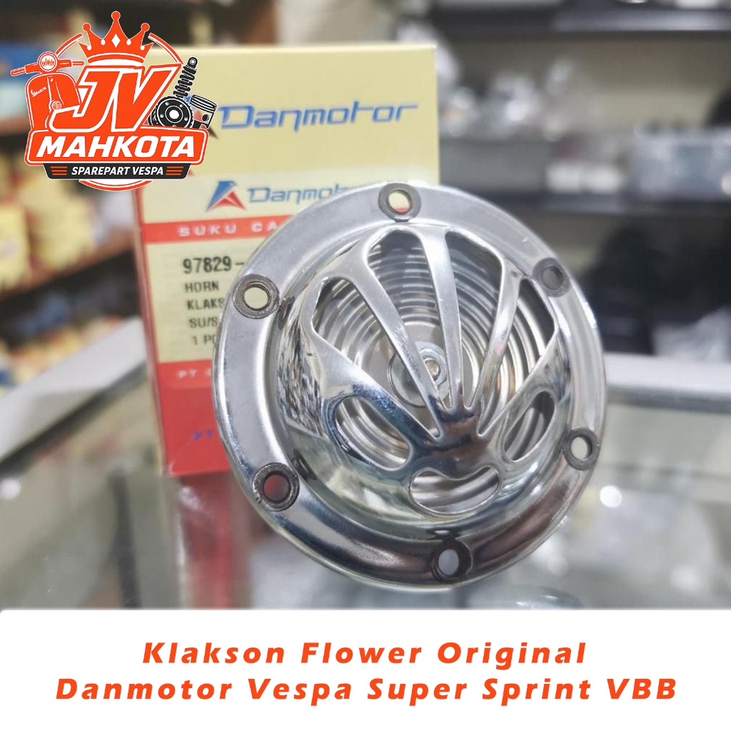 Klakson Flower Original Danmotor Vespa Super Sprint VBB