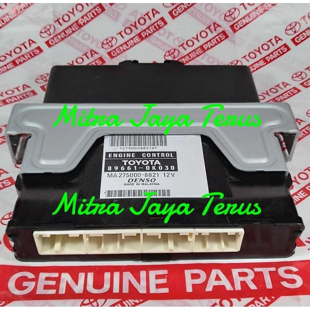 89661-0K030 ECU Hilux Bensin ORIGINAL TOYOTA Computer Engine Control Komputer Manual Single Cabin OK