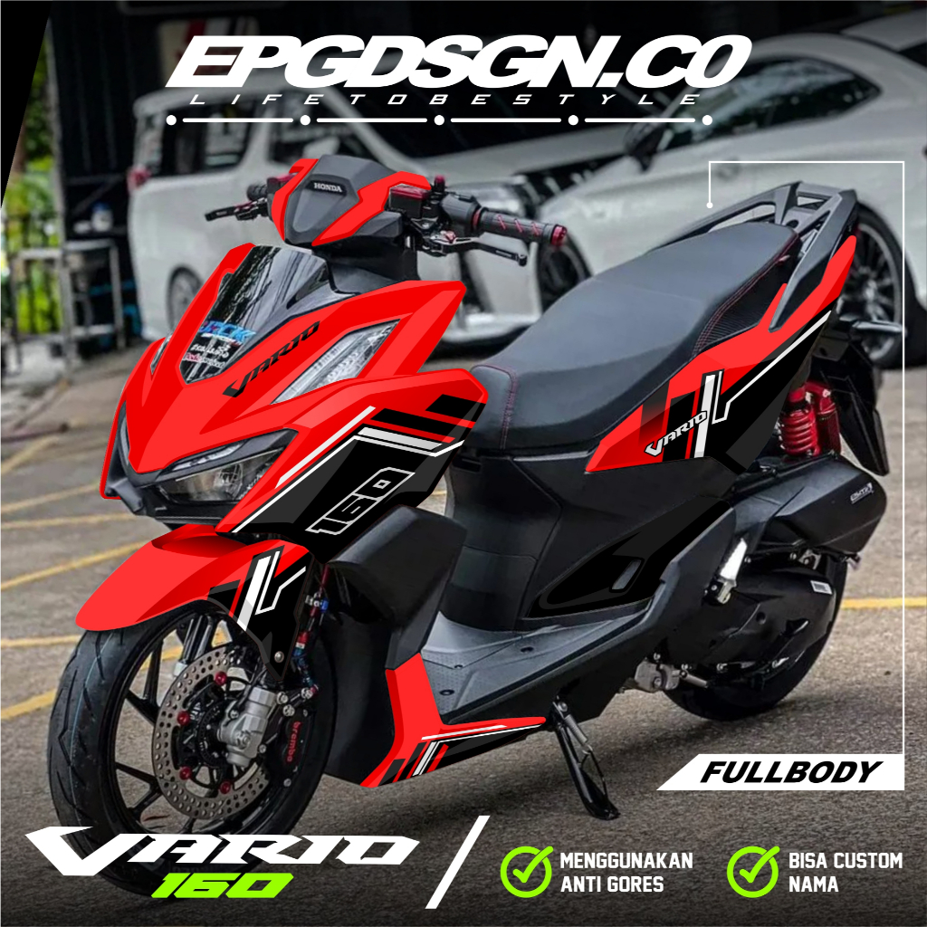 Decal Stiker Vario 160 New 2022 2023 2024 Fullbody Dekal Sticker Motor Honda Vario 160 New ABS CBS M