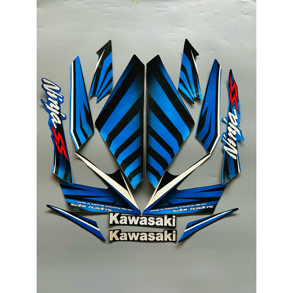 STRIPING STIKER NINJA SS ZEBRA 2014 BIRU