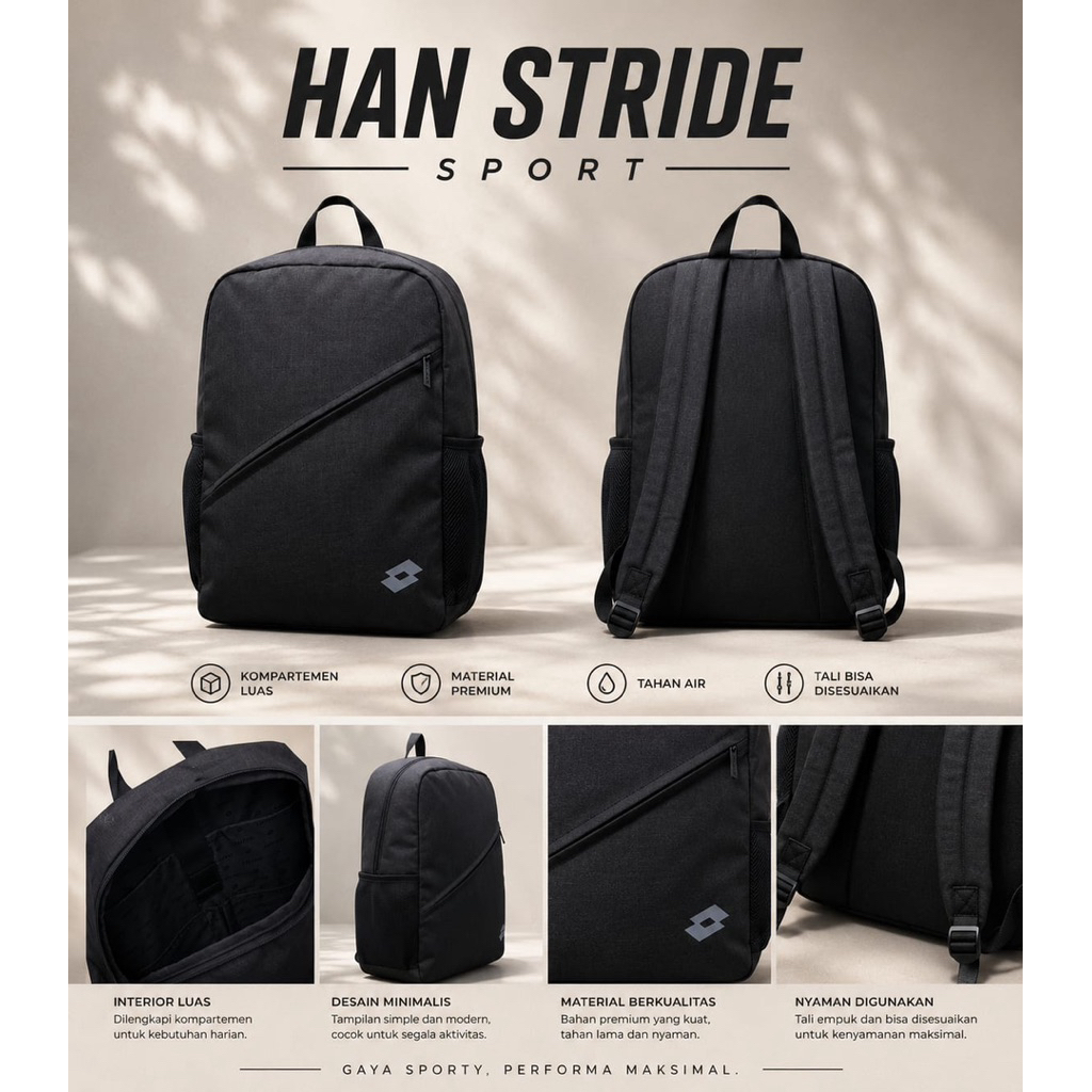 Lotto Erago Backpack - Black