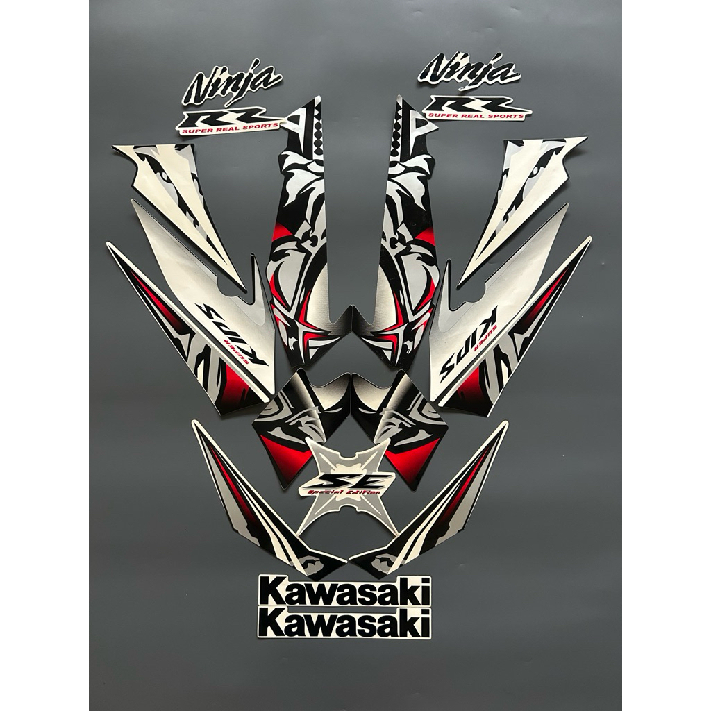 STRIPING STIKER NINJA RR OLD SE 2012 SPECIAL EDITION PUTIH