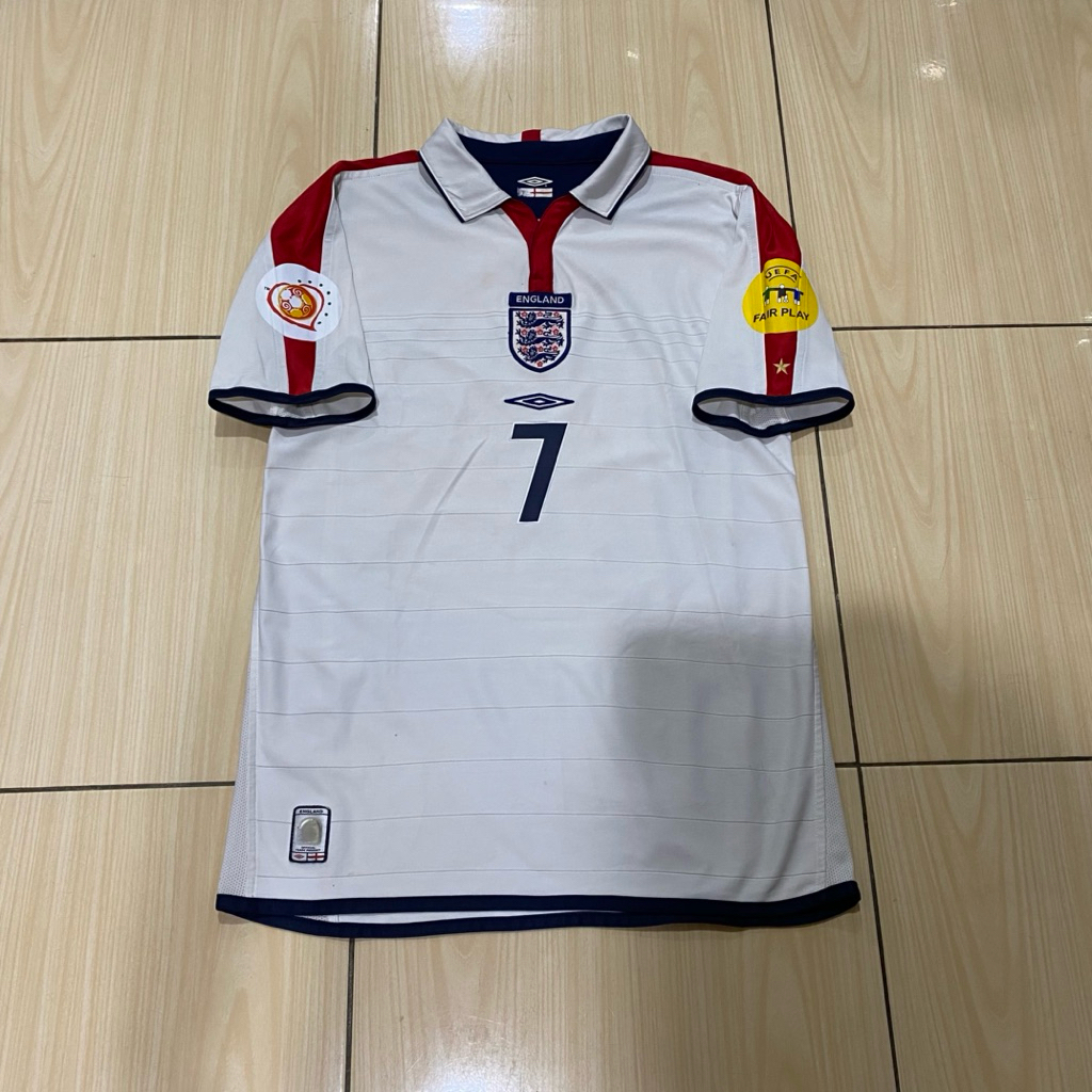 Jersey England Home Euro 2004 Reversible Beckham Original