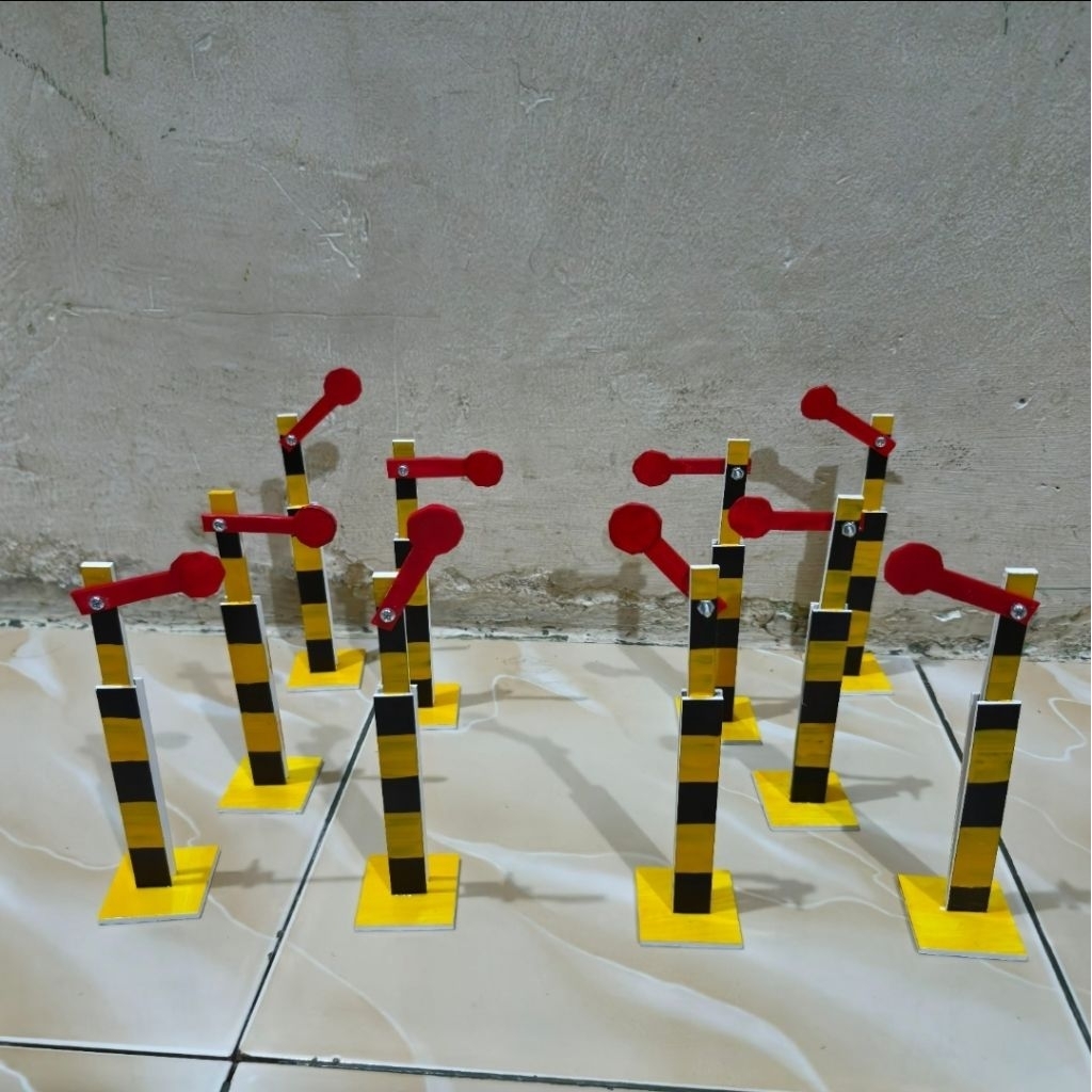 lampu sinyal / signal mekanik kereta api miniatur murah