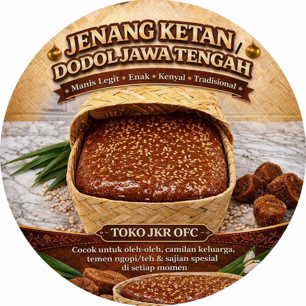 JENANG KETAN WIJEN 500gr / DODOL GULA JAWA MERAH ASLI
