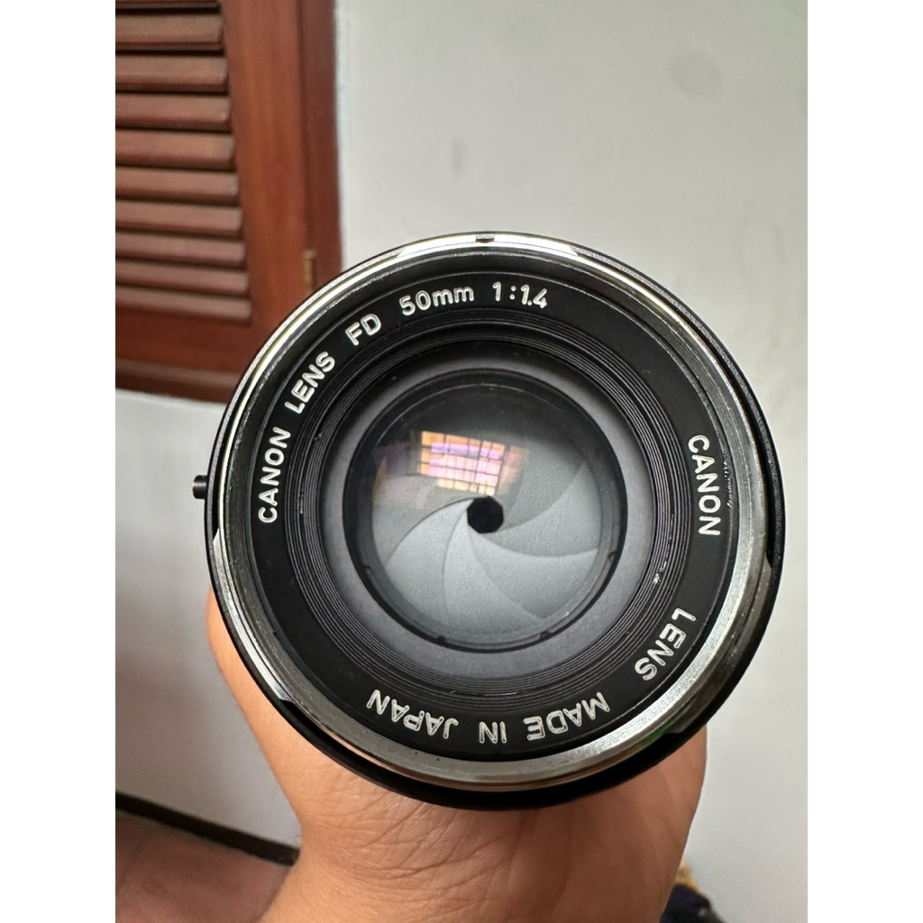 Lensa Canon FD 50mm F1.4 Chrome For E-Mount