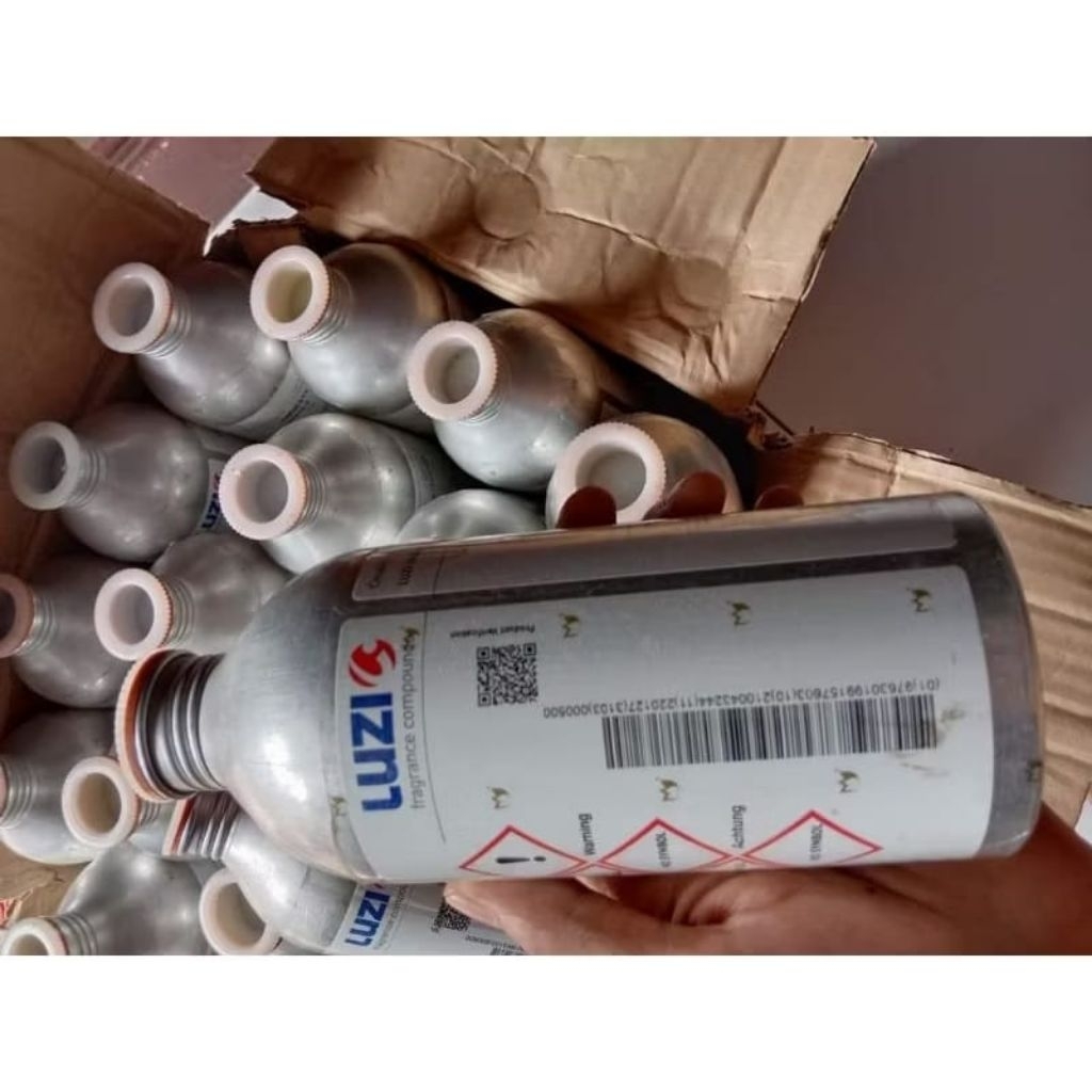 LUZI Kaleng Alumunium 500 ml Bekas Bibit Parfum