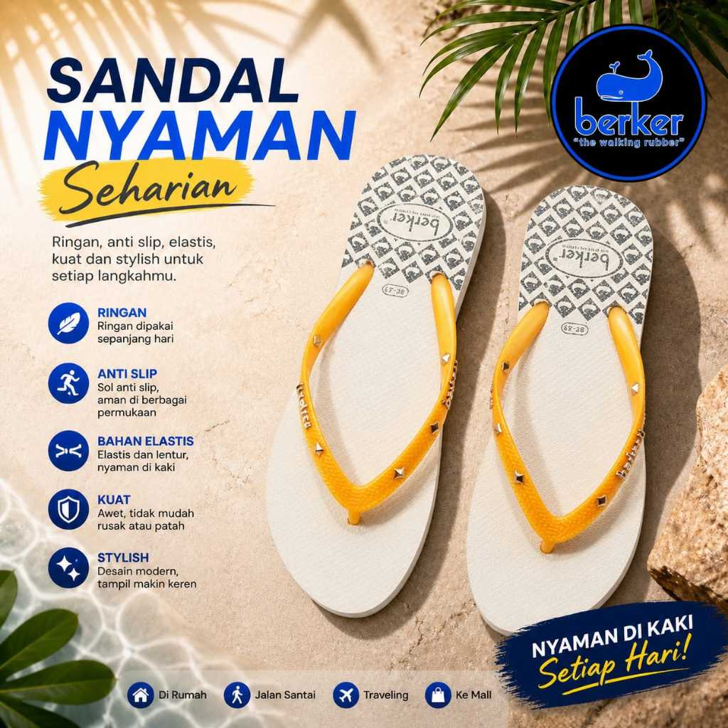 Sendal Berker Sparkling Wanita