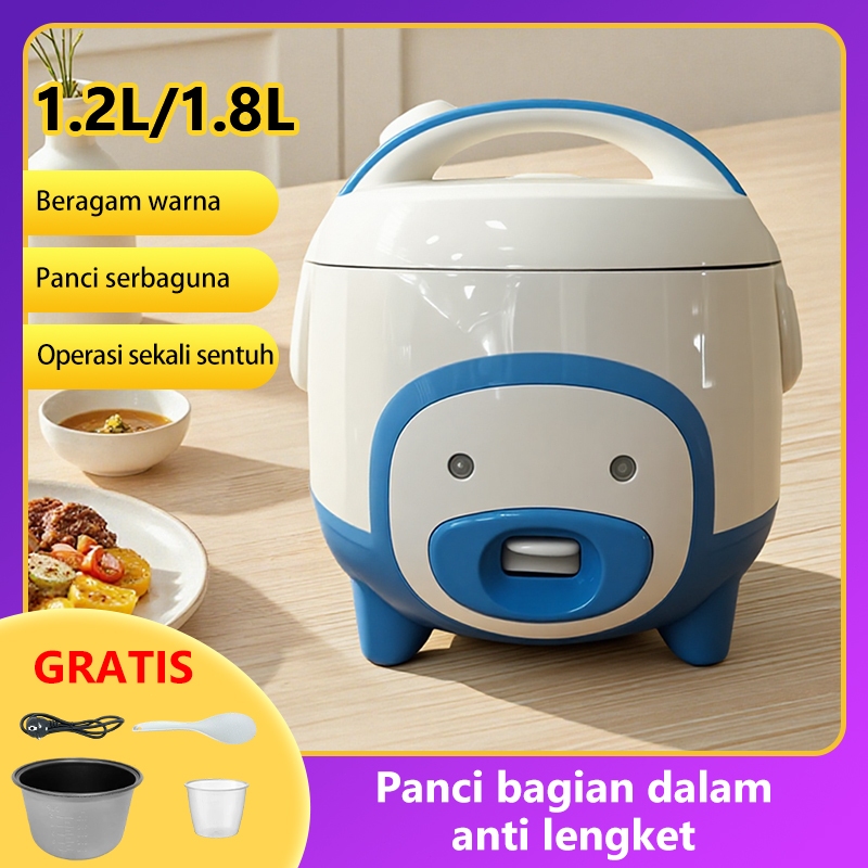 LAsen Rice cooker 1.2L/1.8L, rice cooker mini multifungsi/panci anti lengket/hemat daya