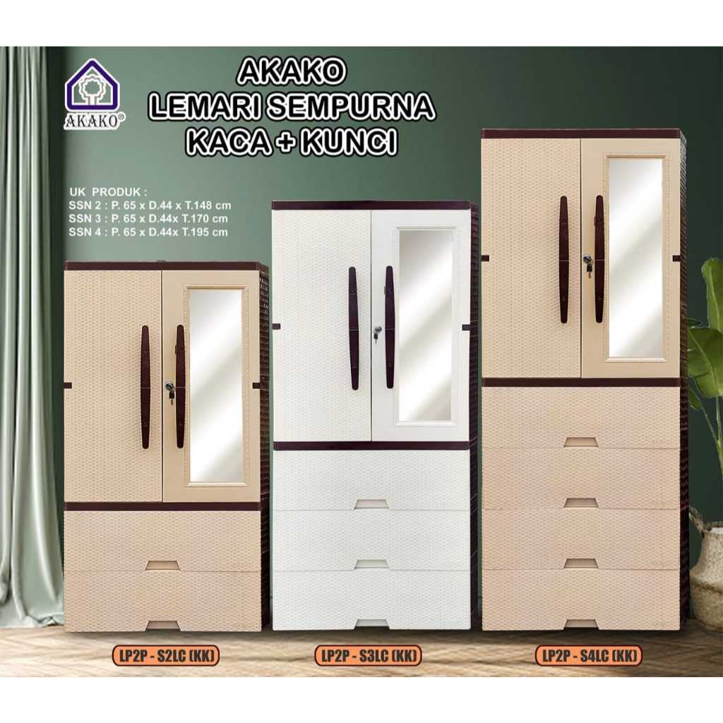 Lemari Sempurna 2 Pintu Jumbo Akako