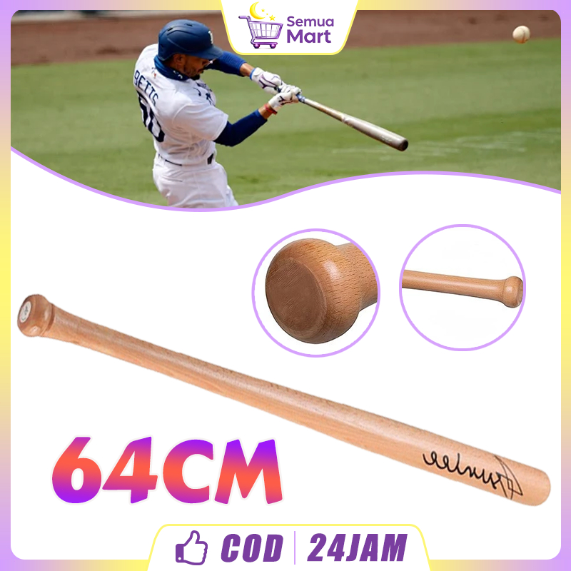 Tongkat Baseball 29/33Inci Kayu Stik Basebol Tongkat Kasti Untuk Pertahanan Diri Pemukul Softball