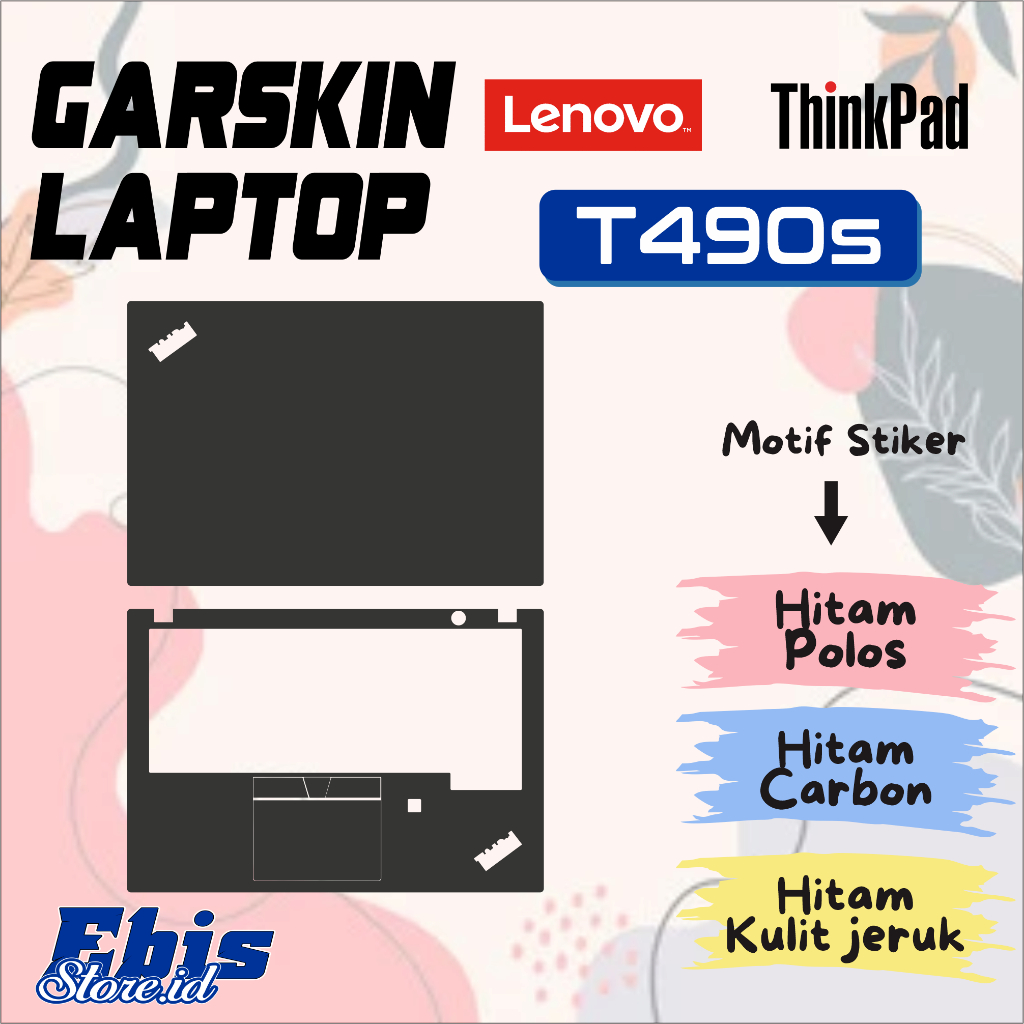 Garskin Laptop Lenovo T490s Thinkpad Stiker Protector