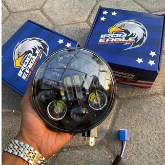 LAMPU DEPAN IRON EAGLE DAYMAKER 16 LED HEADLAMP 19 LED IRON EAGLE AMERIKA 5,75 INCH DAYMAKER ORI 5.7