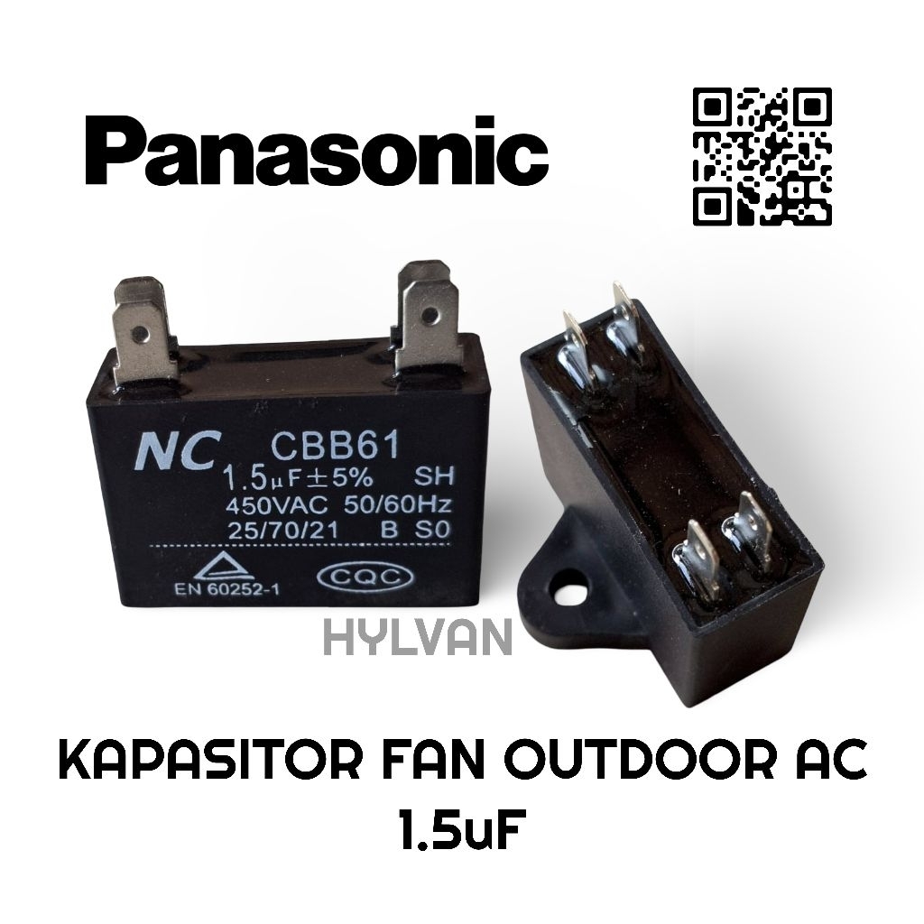 KAPASITOR FAN OUTDOOR AC PANASONIC 1/2 - 1PK