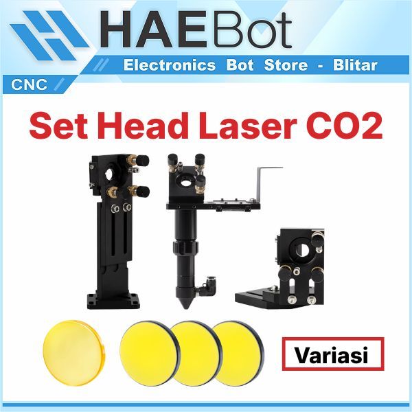 [HAEBOT] Set Head Laser CO2 Besar 25mm Mirror 20mm Lensa Mirror Mesin CNC Cutting Akrilik Engraver D