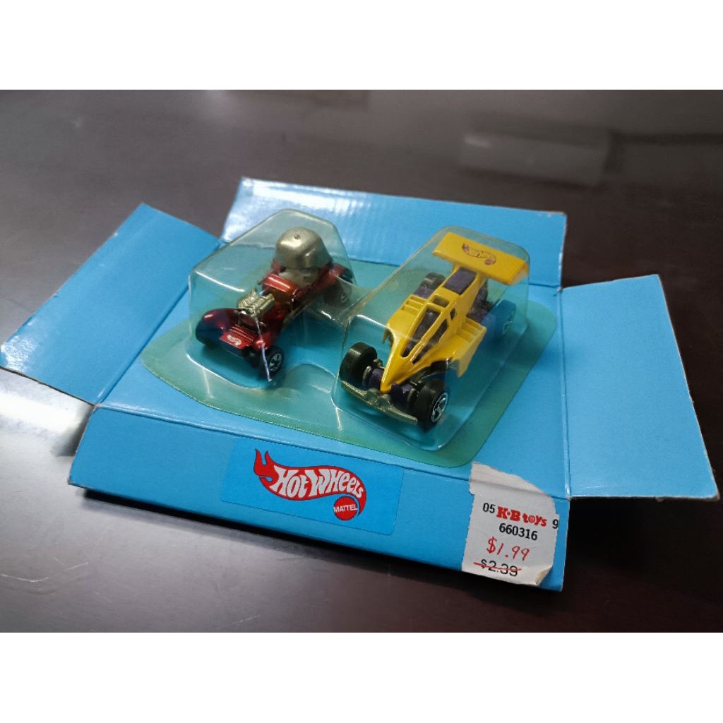 Hot Wheels Red Baron Redliner and Yellow Race Car(new old stock)