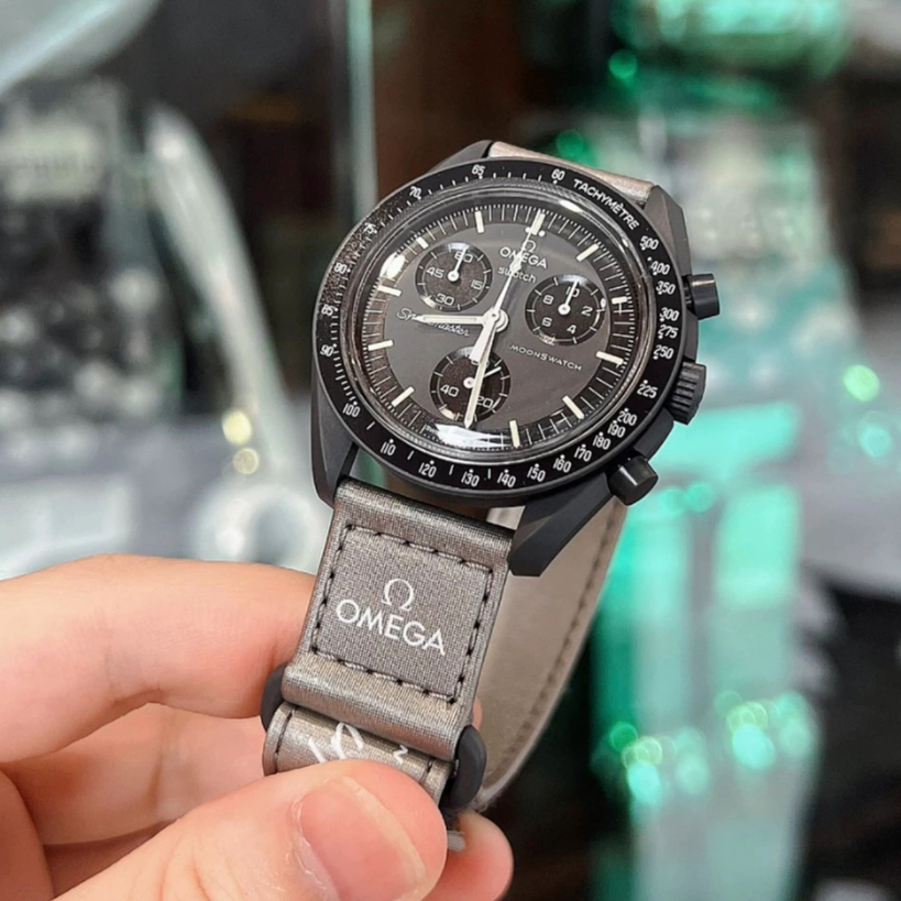 100%Original MISSION TO MERCURY BIOCERAMIC MERCURY SWTCH Jam Tangan Pria Wanita Watch SO33A100 SWTCH