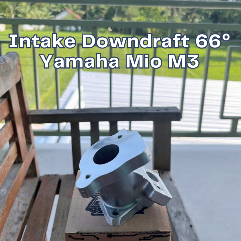 Intake Downdraft 90° Yamaha Mio M3 By BJM DynoLab