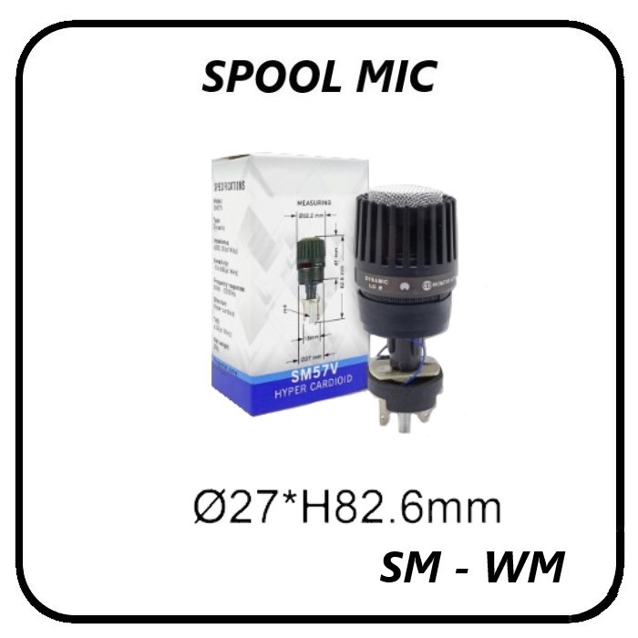 Spool Microphone Vocal kabel dan wireless - Spul Mic CARTTRIDGE SM - WM - V