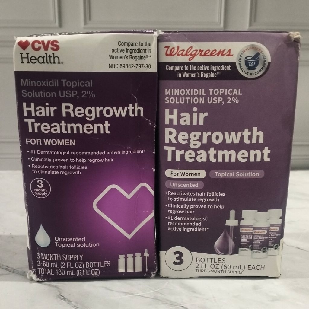 cvs health & walgreens Minoxidil Topical Solution USP 2%
