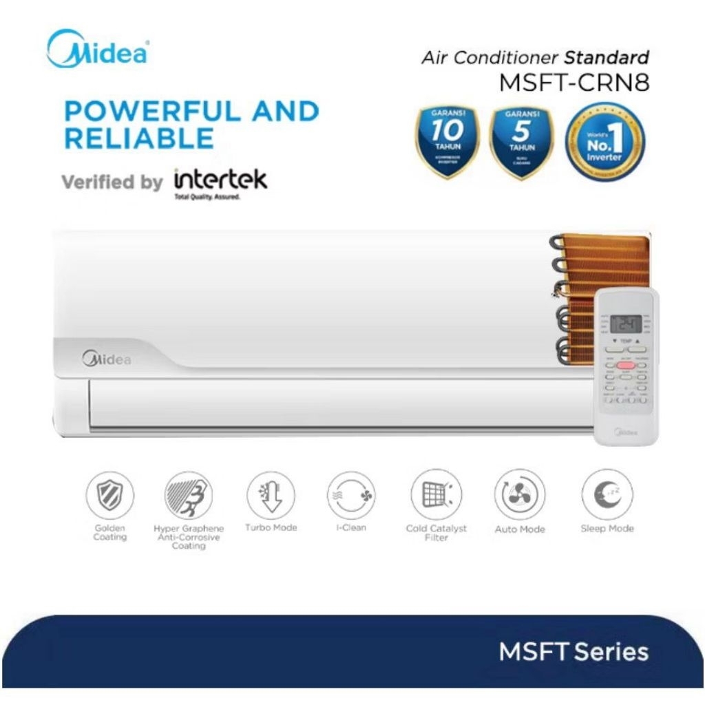AC MIDEA 1/2PK MSFT-05CRN8 AC MIDEA 0.5PK MSFT-05CRN8