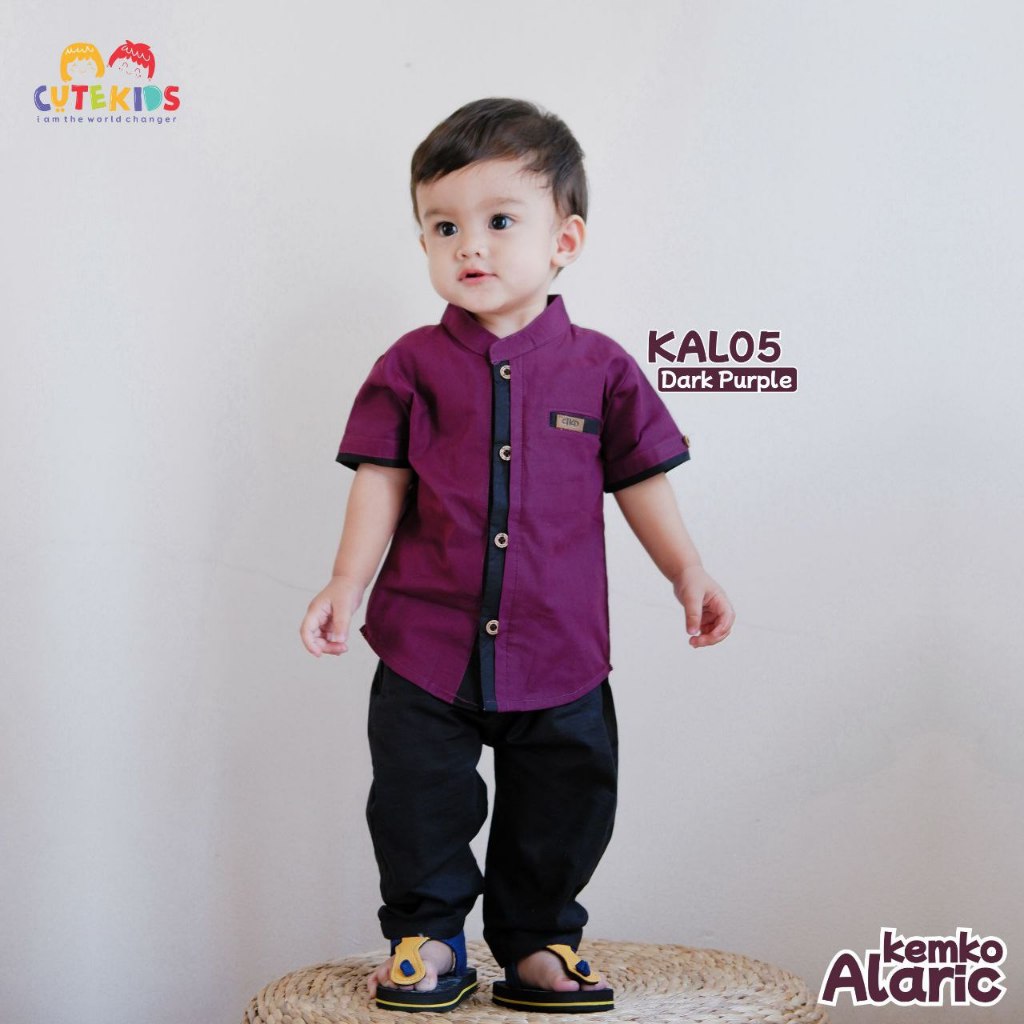 Setelan Baju Kemeja Koko Anak Kemko Alaric Cutekids