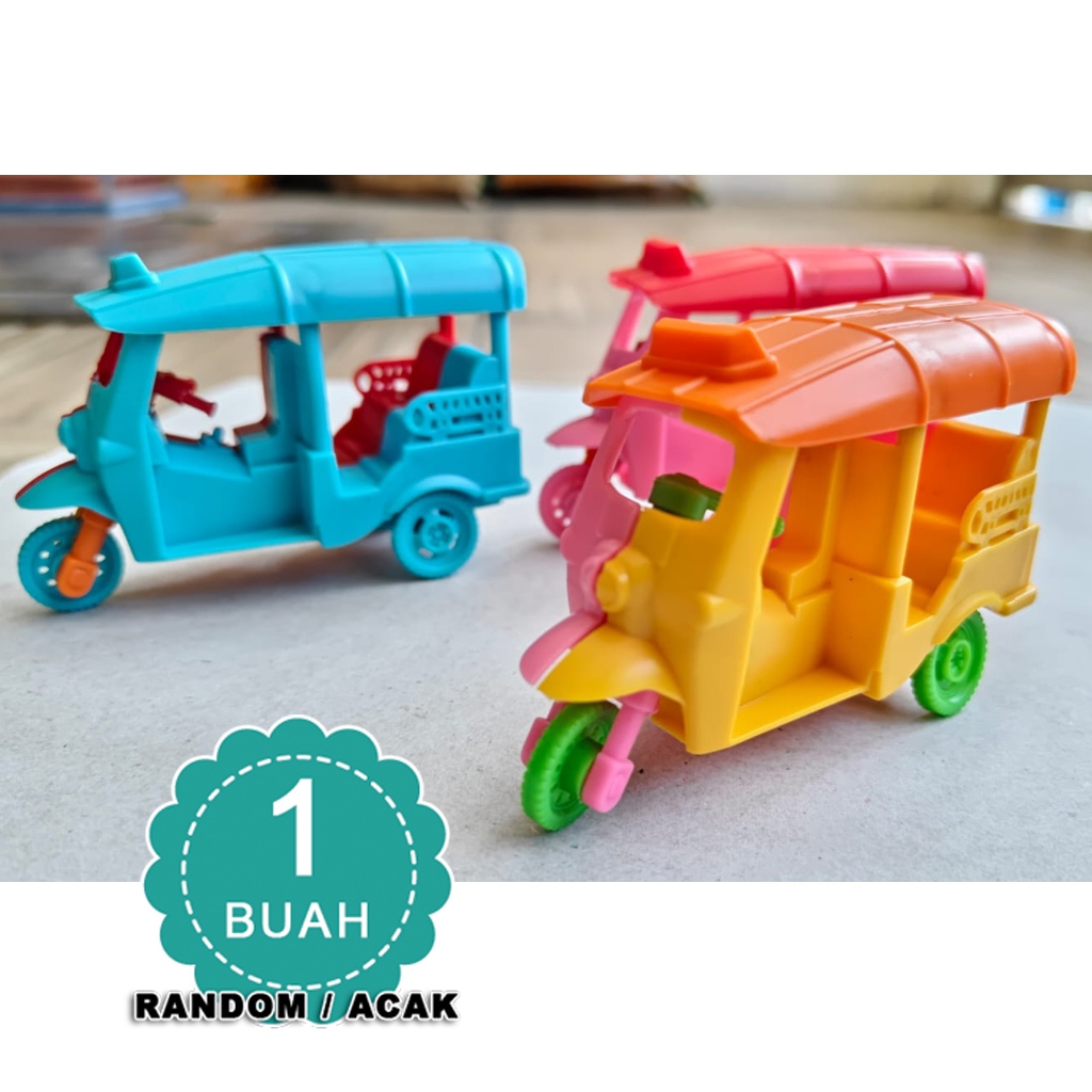 Mainan mobil Odong Odong PLASTIK mini - satuan - acak - Bemo PLASTIK - Odong plastik - Odong odong l