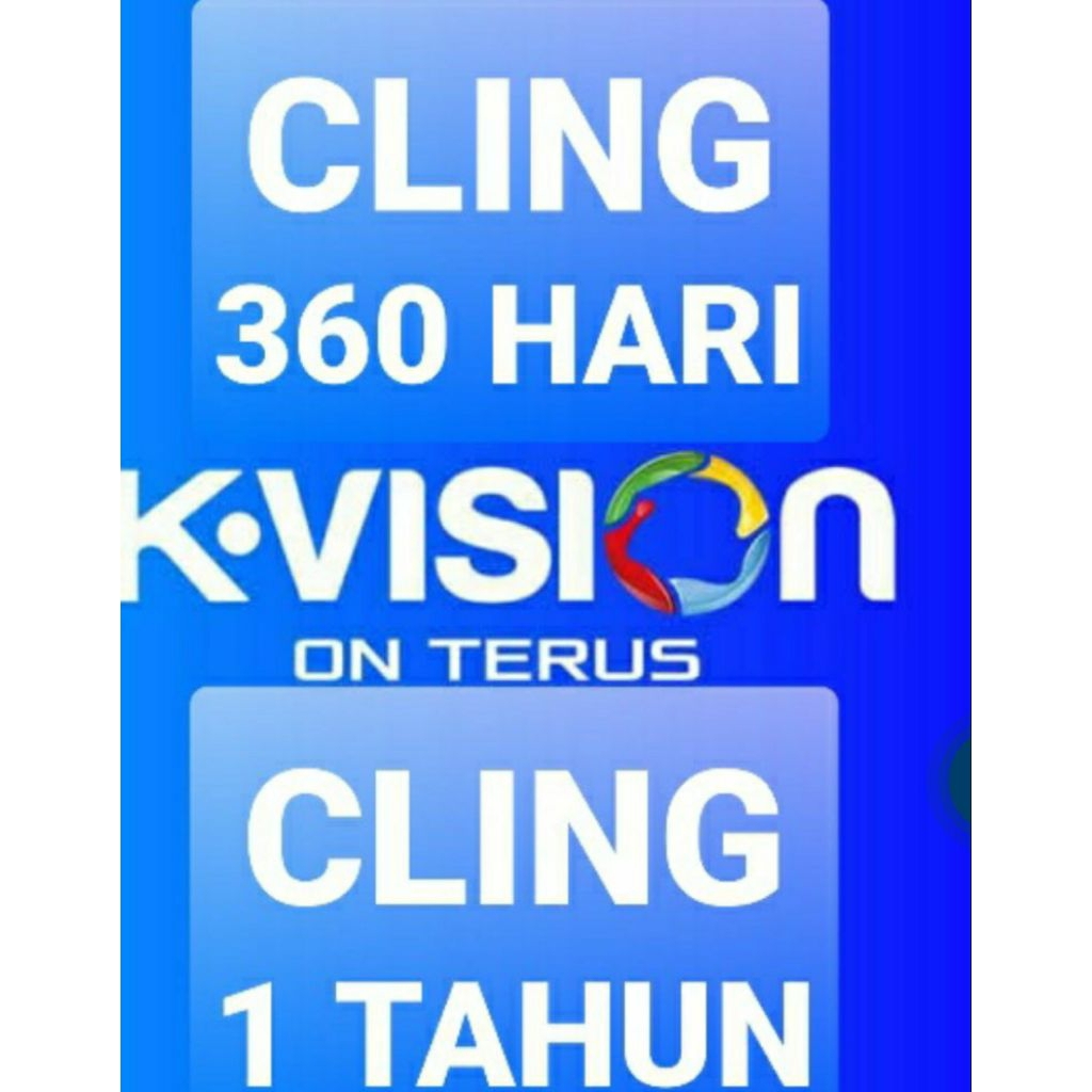 K- VISION -PAKET CLING 12 BULAN  ATAU 1 TAHUN ON TERUS