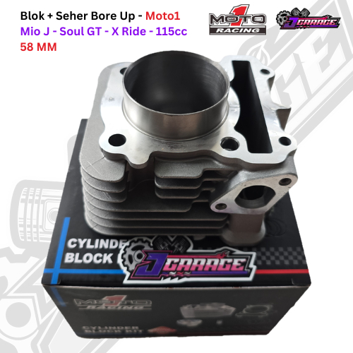 Blok Seher Bore Up 58mm - Mio J / Xride / Soul GT - Moto1 - Blok Seher Mio J Bore Up