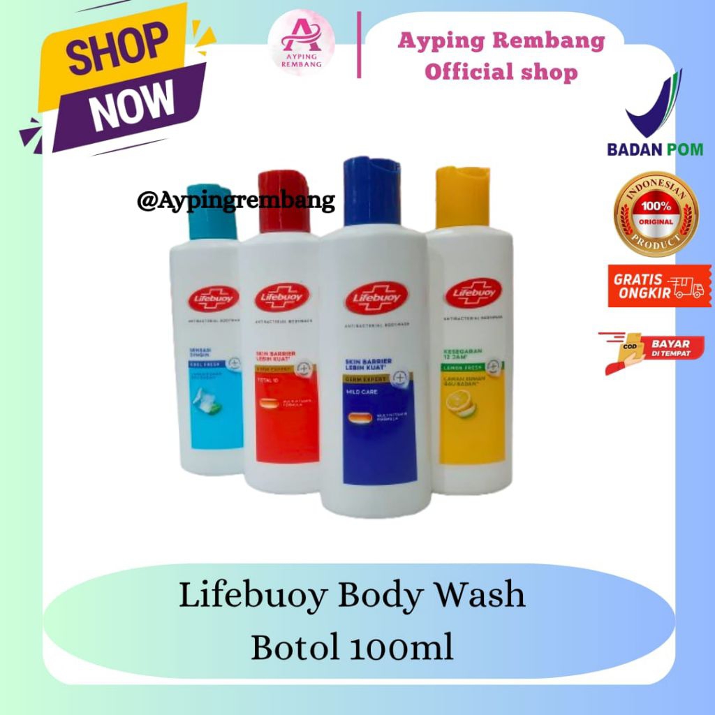 Lifebuoy Body Wash|Sabun Cair Botol 100ml