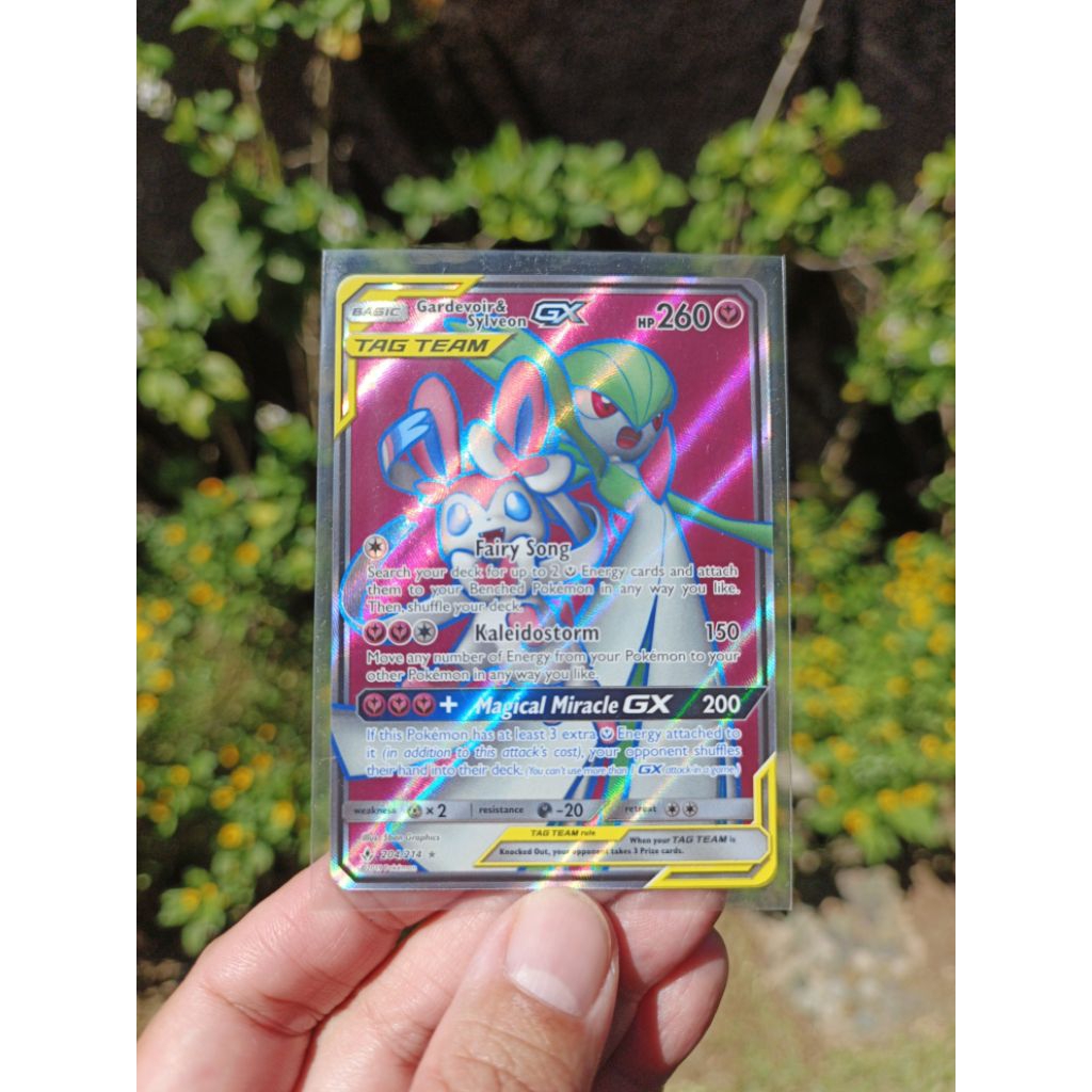 kartu pokemon English 2019 Tag Team Gardevoir & Silveon GX