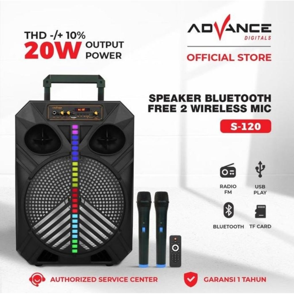 SPEAKER ADVAN PORTABLE 12 INCH
