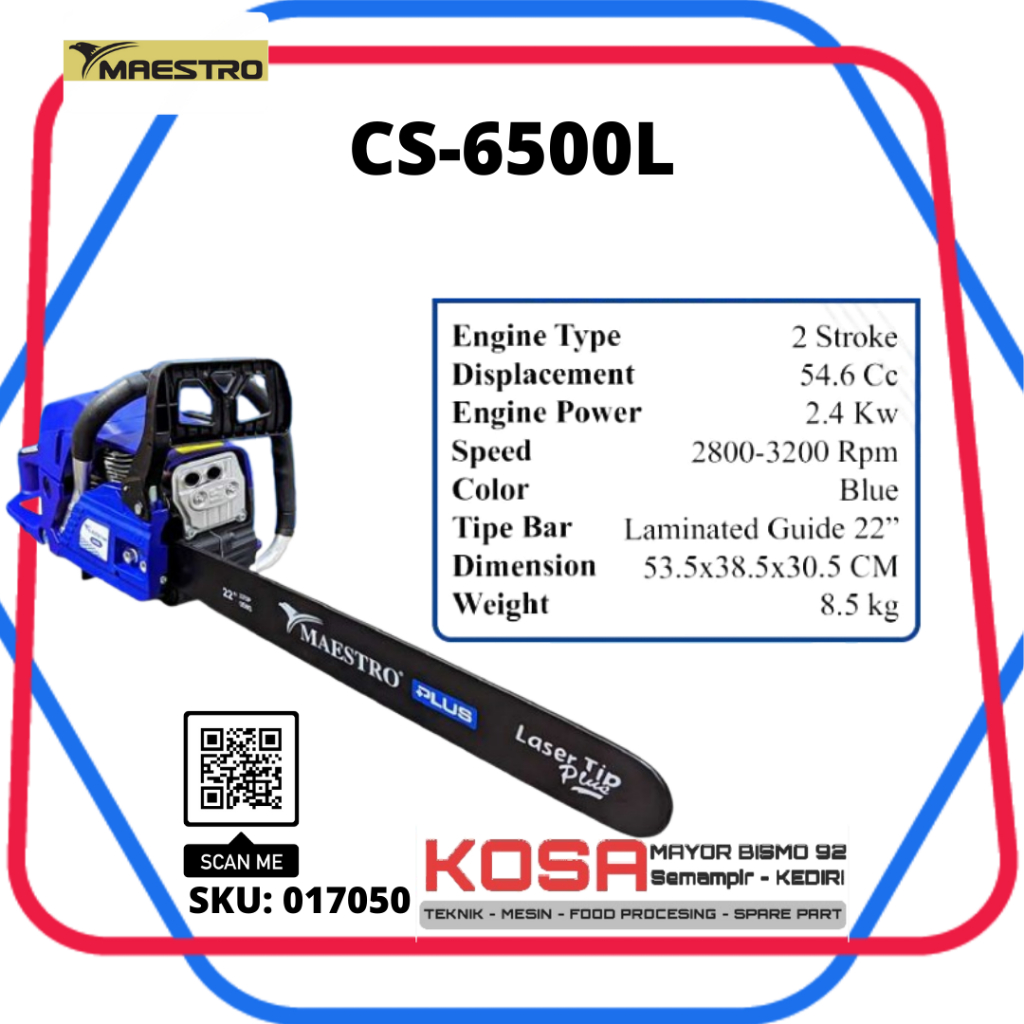 Chainsaw Maestro CS 6500 L