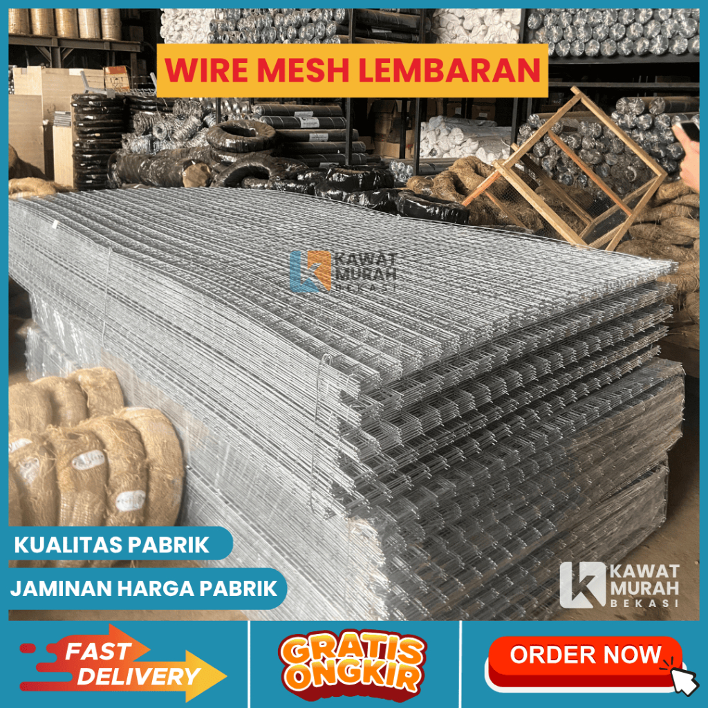 RAM MESH / WIREMESH LEMBARAN GALVANIS ANTI KARAT 3MM 4MM | LUBANG 10x10 | READY STOCK | TERMURAH KAW