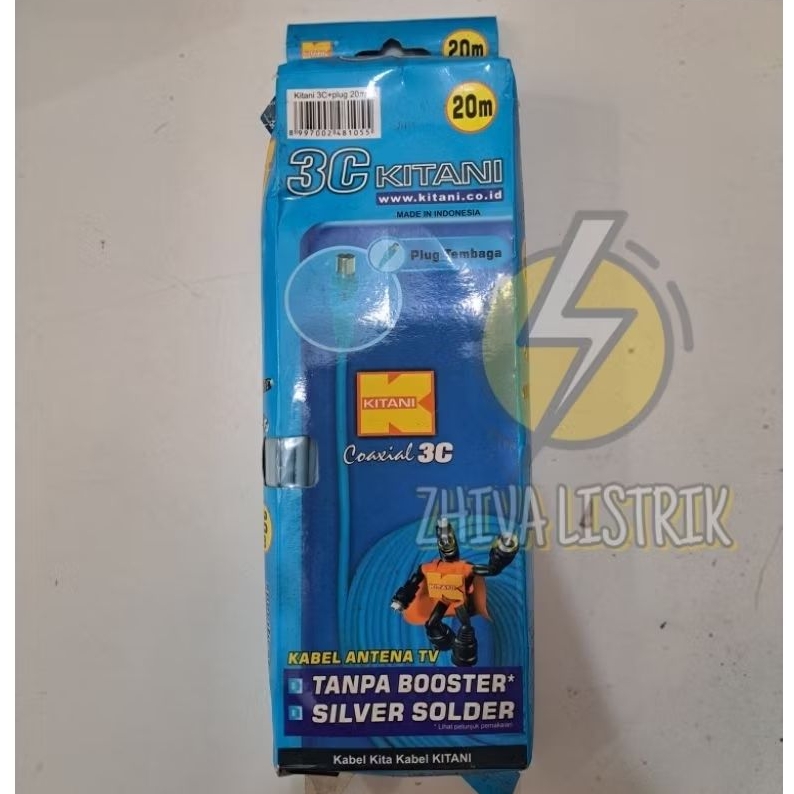 KABEL KITANI COAXIAL 3C 20 Meter